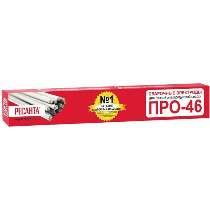 Сварочный электрод РЕСАНТА ПРО-46 Ф4,0 Пачка 3 кг 71/6/39